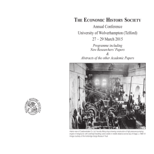 Conference booklet - Economic History Society