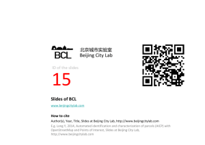 Slides of BCL - Beijing City Lab
