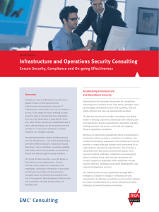 Infrastructure and Operations Security Consulting