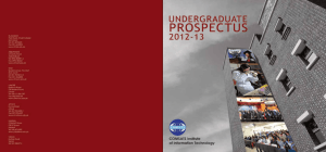 Undergraduate Prospectus 2012-2013