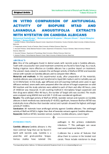 in vitro comparison of antifungal activity of biopure mtad and