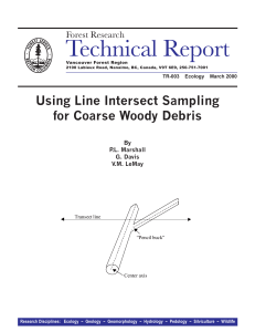 Line Intersect Sampling for Coarse Woody Debris