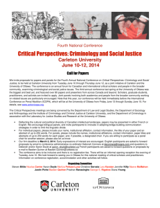 Critical Perspectives: Criminology and Social Justice
