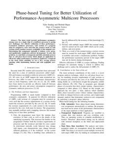 Phase-based Tuning for Better Utilization of Performance