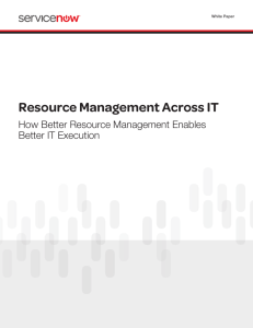 Resource Management Across IT