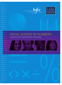SOCIAL SCIENCE BY NUMBERS
