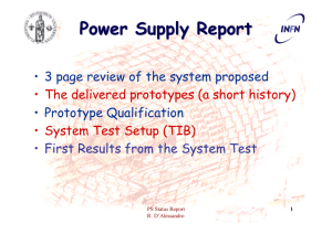 Power Supply Report