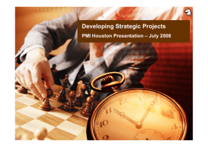 Developing Strategic Projects