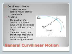 General Curvilinear Motion
