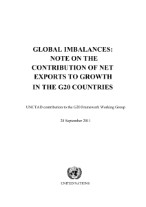 Global imbalances: Note on the contribution of net exports