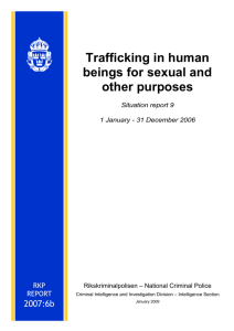 Trafficking of Human Beings for Sexual and Other Purposes