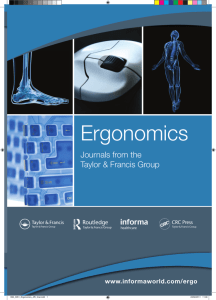 Ergonomics - Taylor & Francis Group