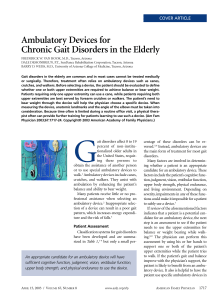 Ambulatory Devices for Chronic Gait Disorders in the Elderly