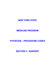 Procedure Codes: Surgery