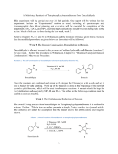 A Multi-step Synthesis of Tetraphenylcyclopentadienone from