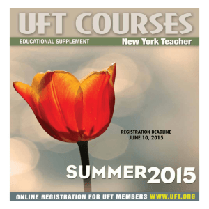 JUNE 10, 2015 - United Federation of Teachers