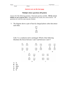 Answers are on the last page Multiple choice questions [60 points