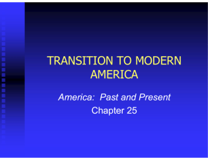 transition to modern america