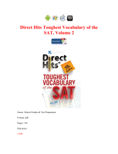 Direct Hits Toughest Vocabulary of the SAT Volume 2 book