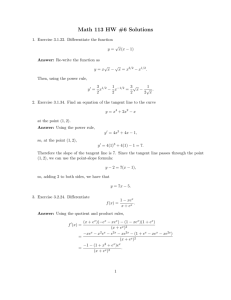 Math 113 HW #6 Solutions