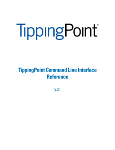 TippingPoint N-Series Command Line Interface Reference
