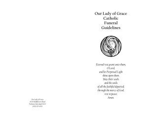 Funeral Guidelines - Our Lady of Grace Parish