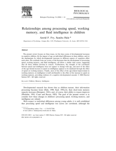 Relationships among processing speed, working memory, and fluid