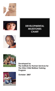 Child Development — A Developmental Milestones Chart