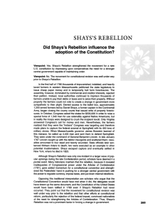 shays's rebellion
