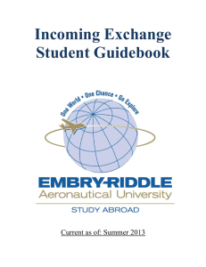 Incoming Exchange Student Guidebook - Embry