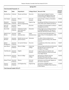 2013-2014 - Research Allocations Committee