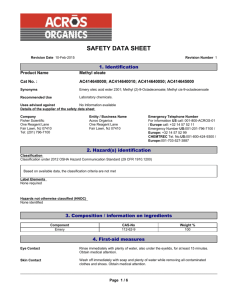safety data sheet - Fisher Scientific
