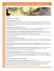 North Bay Artisan and Farmstead Cheesemaking Resources
