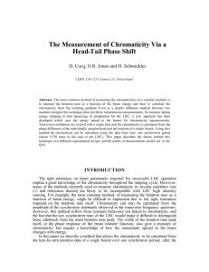 The Measurement of Chromaticity Via a Head-Tail Phase Shift