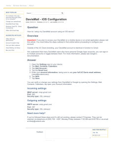 DavisMail - iOS Configuration