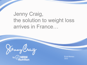Jenny Craig, the solution to weight loss arrives in France…