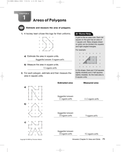 Areas of Polygons - Nelson Education - Mathematics K-8