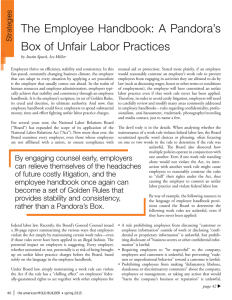 The Employee Handbook: A Pandora's Box of Unfair Labor Practices