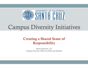 UCSC Campus Diversity Initiatives