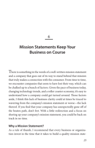 6 Mission Statements Keep Your Business on Course