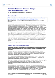 What is Business Process Design
