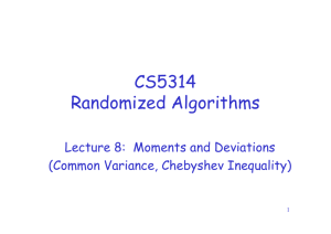 CS5314 Randomized Algorithms