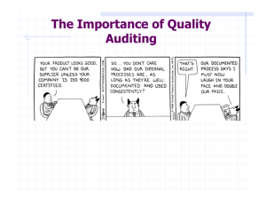 The Importance of Quality Auditing