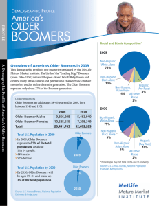 Demographic Profile America's Older Boomers