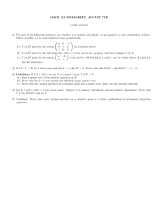 MATH 110 WORKSHEET, AUGUST 7TH (1) For each of the