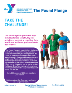 TAKE THE CHALLENGE! The Pound Plunge