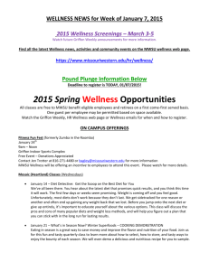 2015 Spring Wellness Opportunities