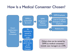 How is a Medical Consenter Chosen and Summary of Medical
