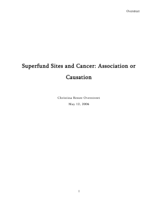 Superfund Sites and Cancer: Association or