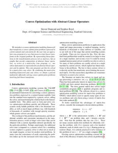 Convex Optimization With Abstract Linear Operators